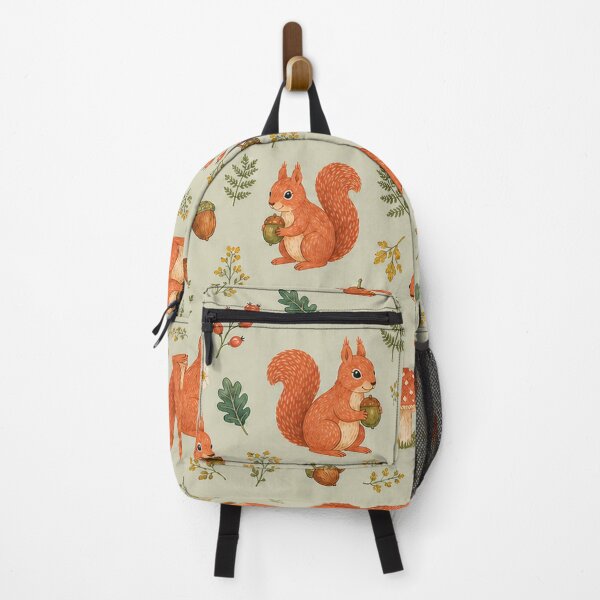 Item preview, Cute Autumn Squirrel Pattern Woodland Forest Art designed and sold by SVox.