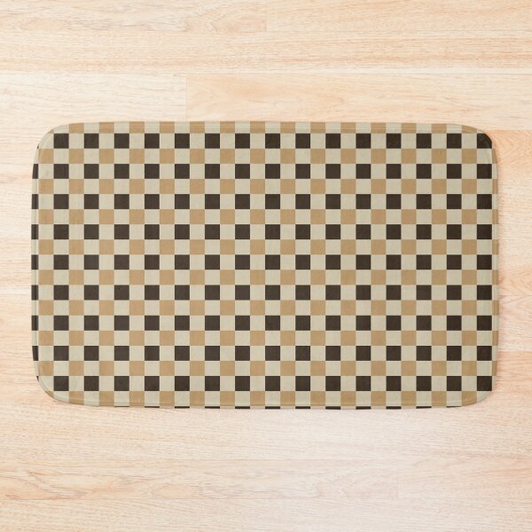 Item preview, Dark Brown Tan Checkered Pattern Rustic Autumn Plaid small designed and sold by DColourMuse.