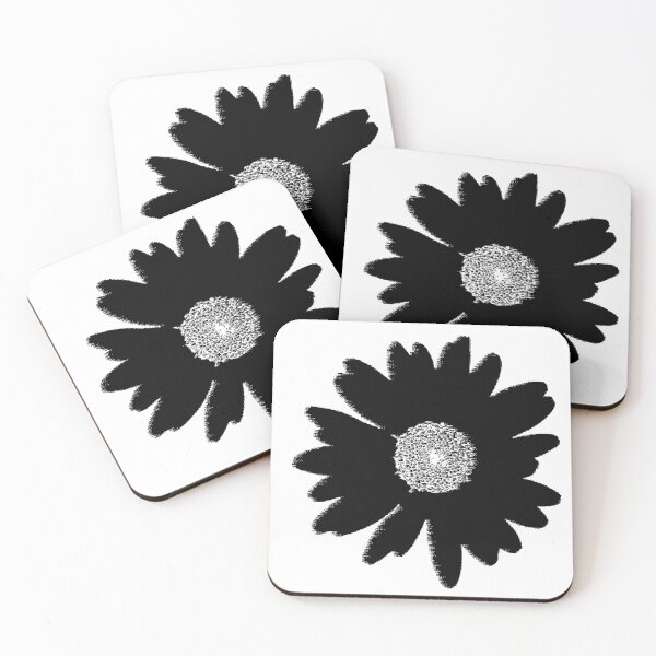 Item preview, Vintage Black Daisy Flower Botanical Illustration designed and sold by lalatrash.