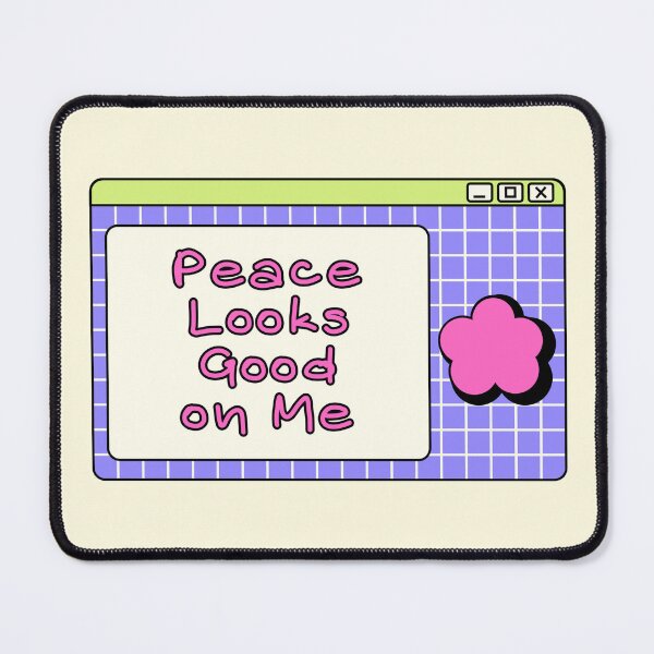 Item preview, Peace Looks Good On Me Self Care Quote designed and sold by jianina-alondra.