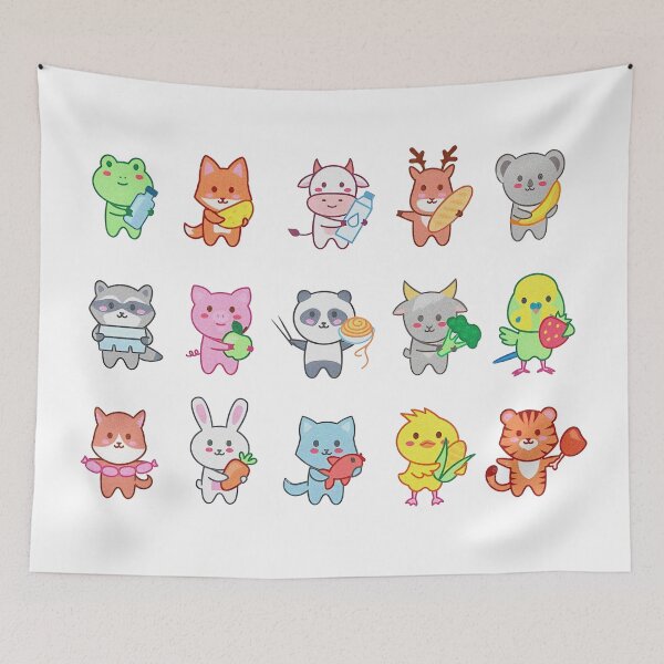 Item preview, Cute Animals funny Aesthetic designed and sold by annartrasijula.