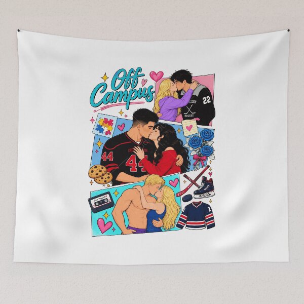 Item preview, Campus Love Story Hockey Sweethearts Art designed and sold by JoshuaBry73262.