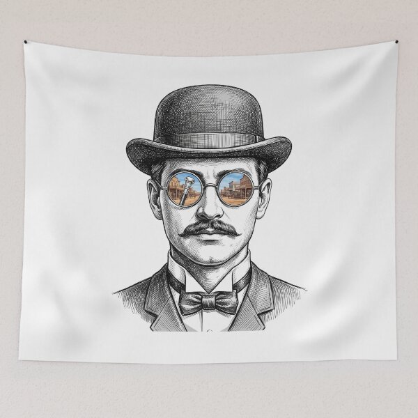 Item preview, Bat Masterson Iconic Cane Shades Reflection designed and sold by Bad-Decisions-Designs.