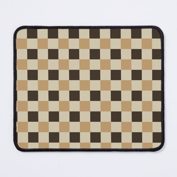 Item preview, Dark Brown Tan Checkered Pattern Rustic Autumn Plaid Medium designed and sold by DColourMuse.