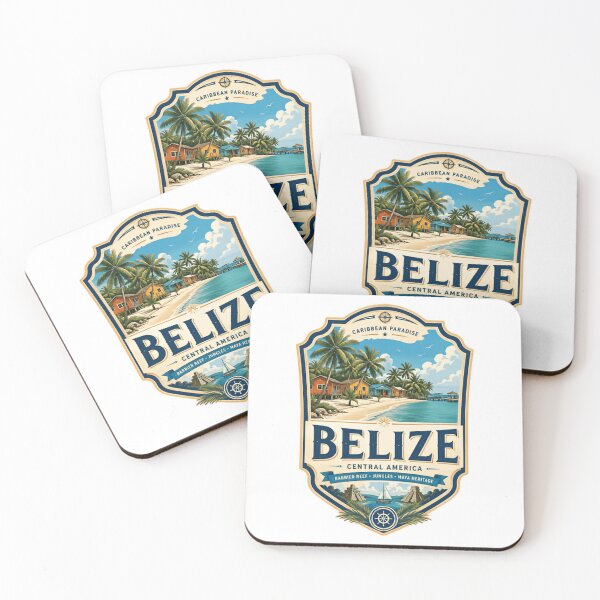 Item preview, Belize Caribbean Paradise Central America Barrier Reef Jungles Maya Heritage Travel Vacation Tourist Destination designed and sold by Simsimah26Parks.