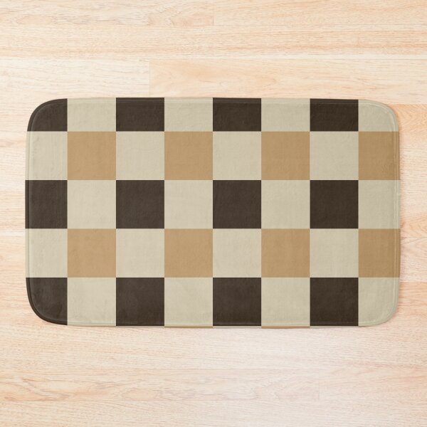 Item preview, Dark Brown Tan Checkered Pattern Rustic Autumn Plaid Medium designed and sold by DColourMuse.