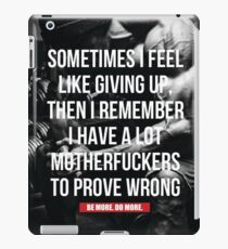 Bodybuilding Inspirational Workout Quote iPad Case/Skin