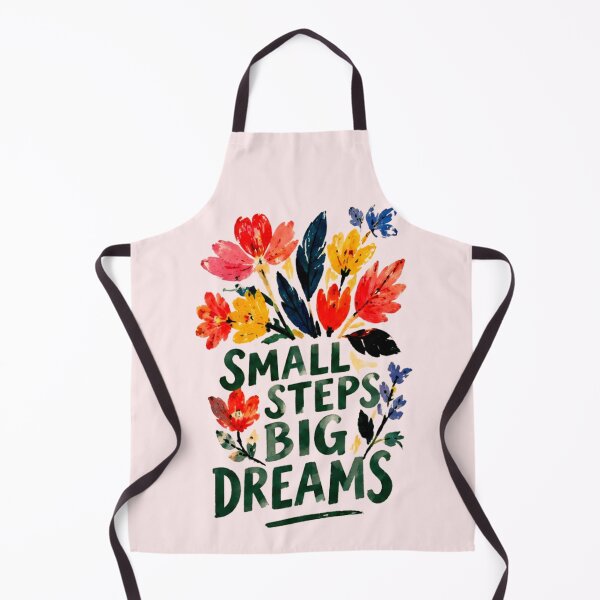 Item preview, Small Steps Big Dreams Watercolor Floral Bouquet Motivational Quote designed and sold by FabSvn.