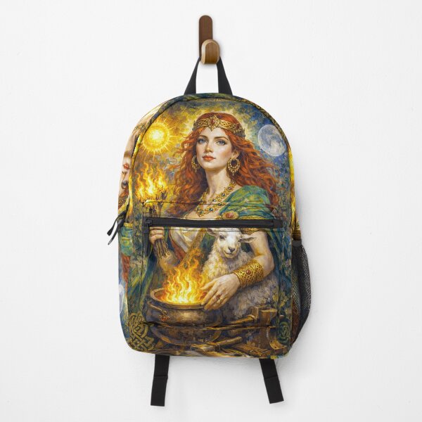 Item preview, Brigid – Celtic Goddess of Fire Painting designed and sold by GalleryKauffeld.