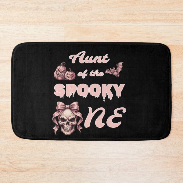 Item preview, Pinkoween Aunt of the Spooky One Pink Skull Bow designed and sold by MythicCotton.