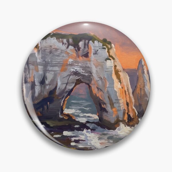 Item preview, Étretat Cliffs and Arch at Sunset designed and sold by RedPeaStudio.