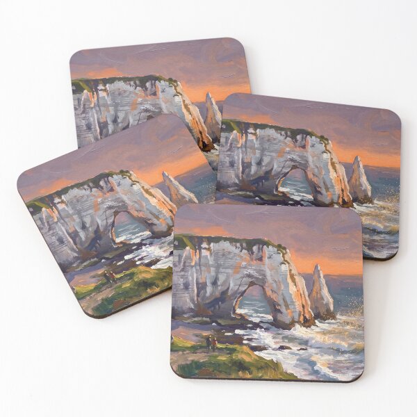 Item preview, Étretat Cliffs and Arch at Sunset designed and sold by RedPeaStudio.