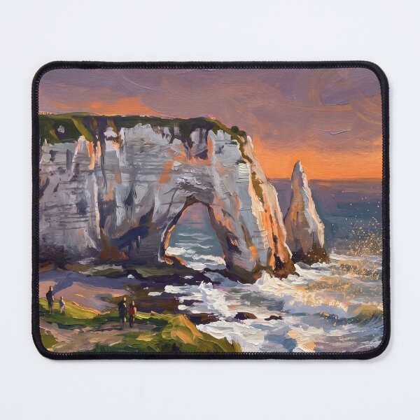 Item preview, Étretat Cliffs and Arch at Sunset designed and sold by RedPeaStudio.