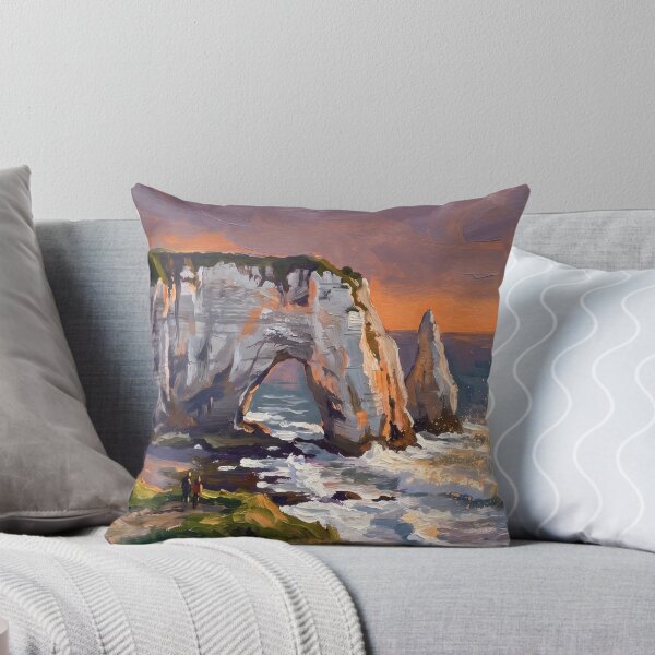 Item preview, Étretat Cliffs and Arch at Sunset designed and sold by RedPeaStudio.