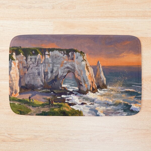 Item preview, Étretat Cliffs and Arch at Sunset designed and sold by RedPeaStudio.