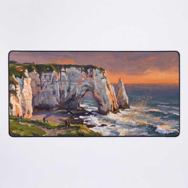 Item preview, Étretat Cliffs and Arch at Sunset designed and sold by RedPeaStudio.