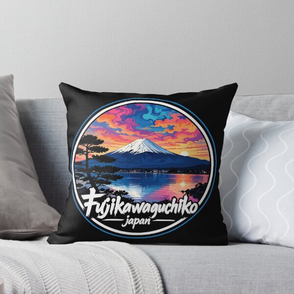 Item preview, Fujikawaguchiko Japan Trippy Art Travel designed and sold by TomFrontierArt.