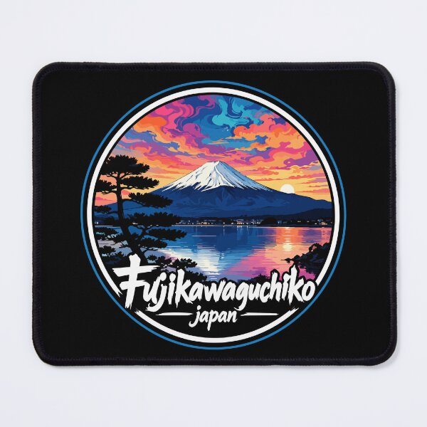 Item preview, Fujikawaguchiko Japan Trippy Art Travel designed and sold by TomFrontierArt.
