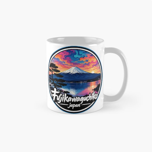 Item preview, Fujikawaguchiko Japan Trippy Art Travel designed and sold by TomFrontierArt.