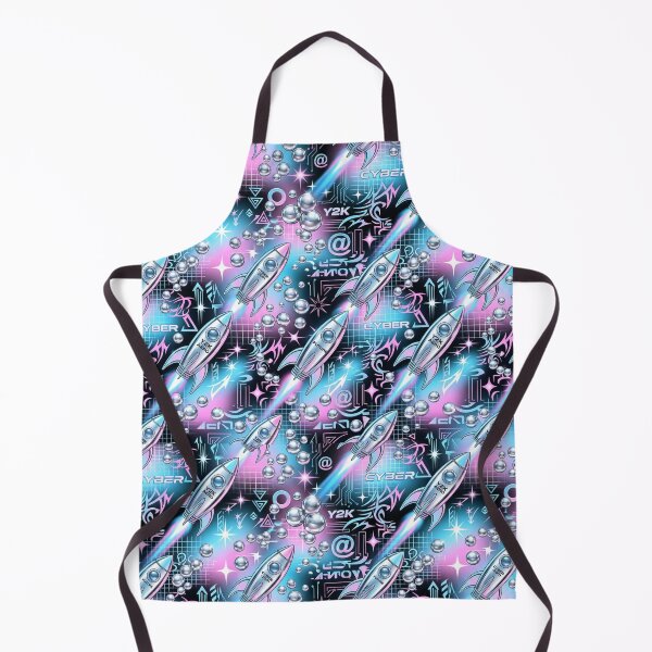 Item preview, Chrome Rockets & Chrome Pearls Y2K Cyber Pattern designed and sold by StickVerse by Owais.