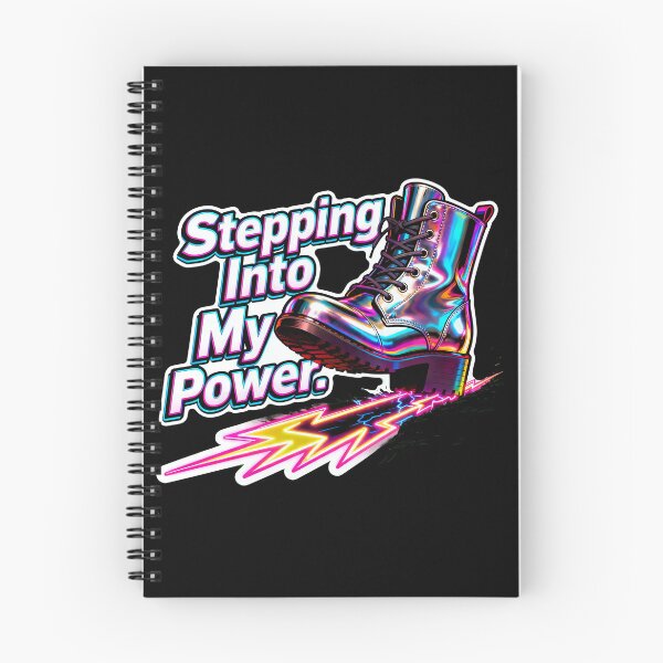 Item preview, Stepping Into My Power – Holographic Combat Boot Neon Lightning Empowerment designed and sold by Ideeplyfeltit.