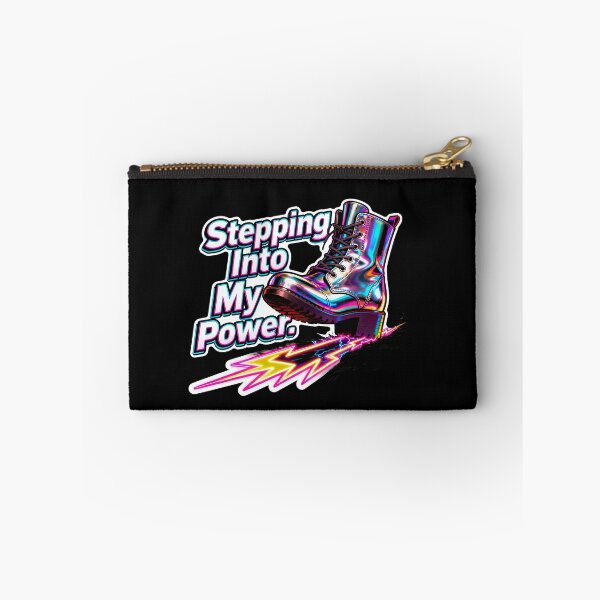 Item preview, Stepping Into My Power – Holographic Combat Boot Neon Lightning Empowerment designed and sold by Ideeplyfeltit.