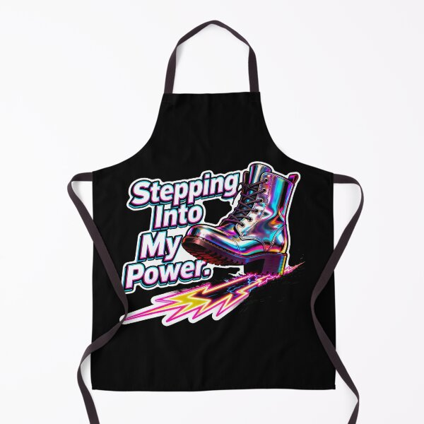 Item preview, Stepping Into My Power – Holographic Combat Boot Neon Lightning Empowerment designed and sold by Ideeplyfeltit.