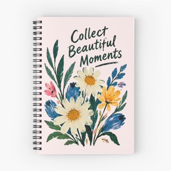 Item preview, Collect Beautiful Moments Watercolor Floral Bouquet Positive Quote designed and sold by FabSvn.