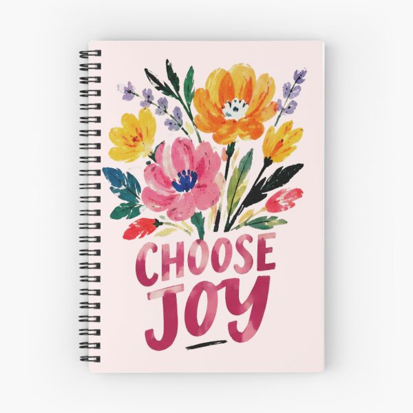 Item preview, Choose Joy Watercolor Floral Bouquet Positive Quote designed and sold by FabSvn.
