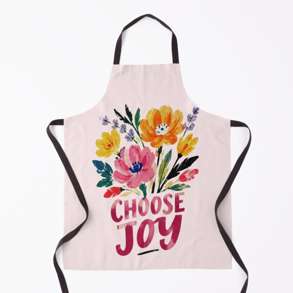 Item preview, Choose Joy Watercolor Floral Bouquet Positive Quote designed and sold by FabSvn.
