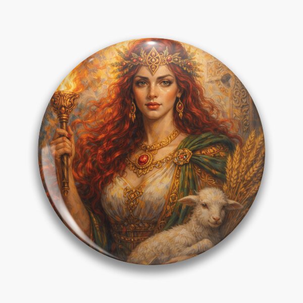 Item preview, Brigid – Celtic Goddess of Light Painting designed and sold by GalleryKauffeld.