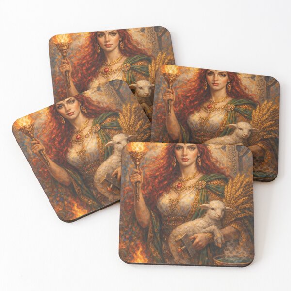 Item preview, Brigid – Celtic Goddess of Light Painting designed and sold by GalleryKauffeld.