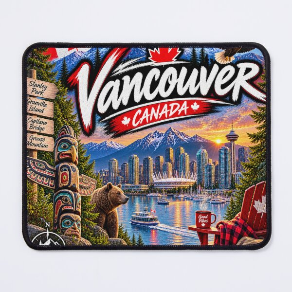 Item preview, Vancouver Canada – Mountains & City Travel Adventure Design designed and sold by URBIVO.
