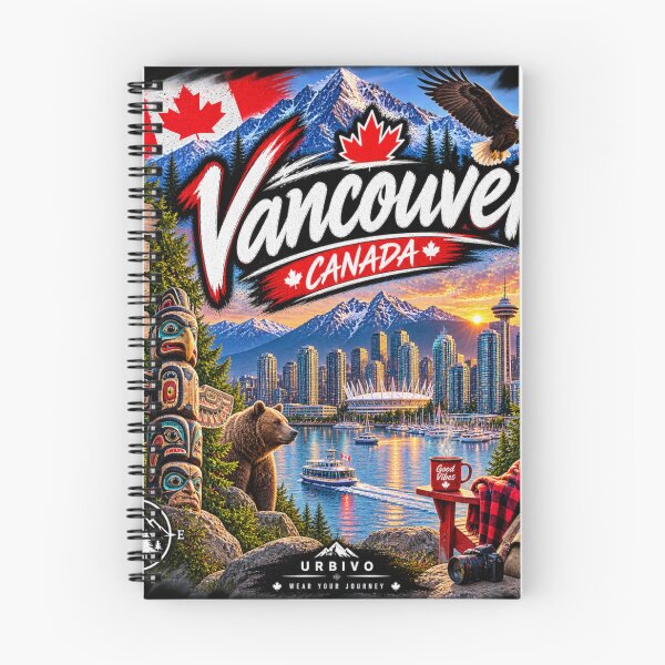 Artikelvorschau, Vancouver, Kanada – Abenteuerreisen in die Berge und die Stadt – Design entworfen und verkauft von URBIVO.