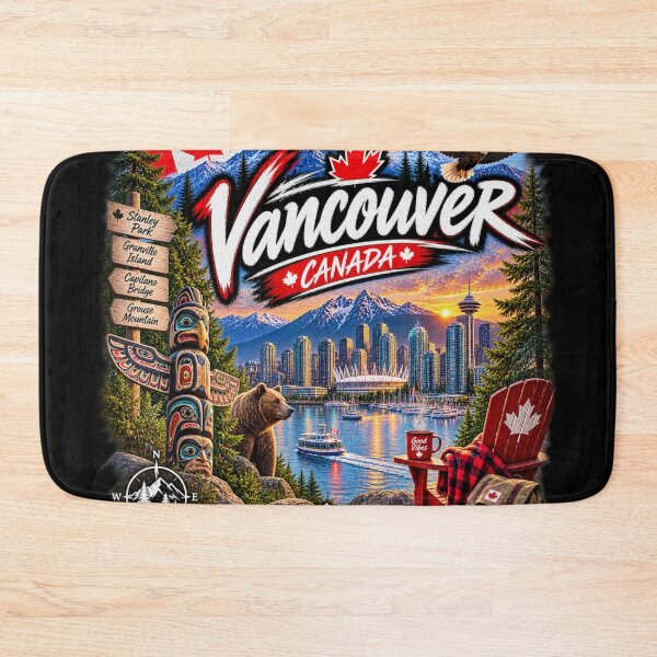 Item preview, Vancouver Canada – Mountains & City Travel Adventure Design designed and sold by URBIVO.