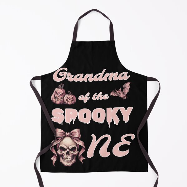 Item preview, Pinkoween Grandma of the Spooky One Pink Skull Bow designed and sold by MythicCotton.