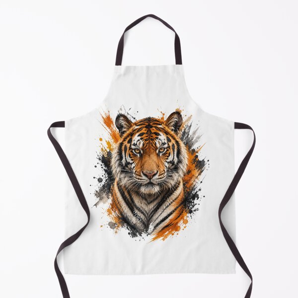 Item preview, Tiger Paint Splash Animal Art Graphic T-Shirt designed and sold by CrayonStudio.