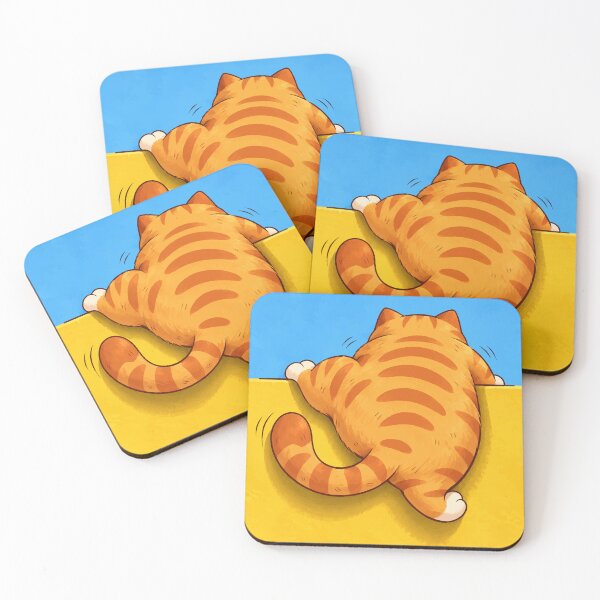 Item preview, Funny Chubby Orange Tabby Cat Climbing Wall Cute Chonky Kitty Butt Graphic designed and sold by The Upside Down.
