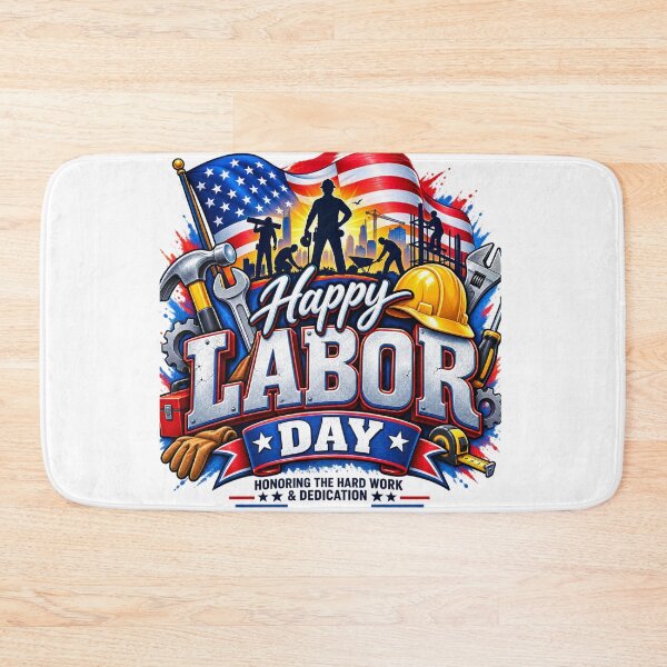 Item preview, Happy Labor Day – Hard Work & Dedication Patriotic Worker Design designed and sold by Public Nature View Places.