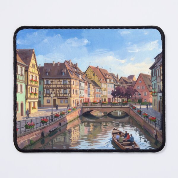 Item preview, Colmar's Painted Canal Houses Alsace designed and sold by RedPeaStudio.