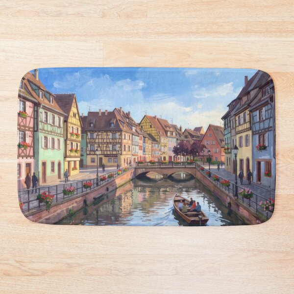 Item preview, Colmar's Painted Canal Houses Alsace designed and sold by RedPeaStudio.