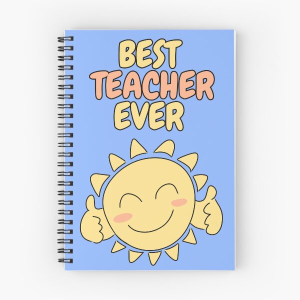 Item preview,  BEST TEACHER EVER Cute Sun Pastel Blue designed and sold by HugSomeNettles.