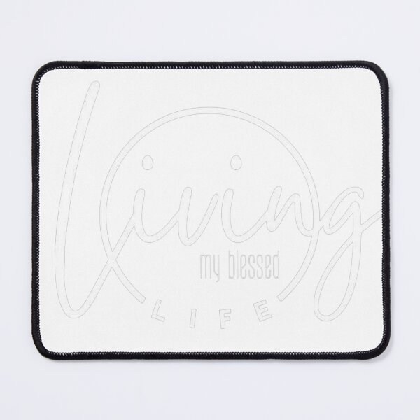 Item preview, Living My Blessed Life – Inspirational Faith Typography designed and sold by DemanDFashionFactroy.