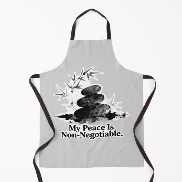 Item preview, My Peace Is Non-Negotiable – Zen Stacked Stones Bamboo Watercolor Mindfulness designed and sold by Ideeplyfeltit.