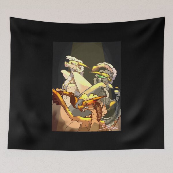 Item preview, Majestic Dragon Trio Illustration designed and sold by Baby-Care.