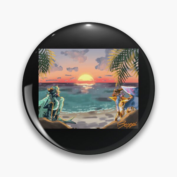 Artikelvorschau, Fantasievolle Meereskreaturen im Sonnenuntergang entworfen und verkauft von Baby-Care.