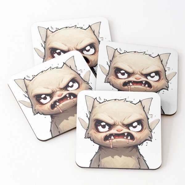 Item preview, Angry Cat Drooling Funny Cartoon designed and sold by YAM716.