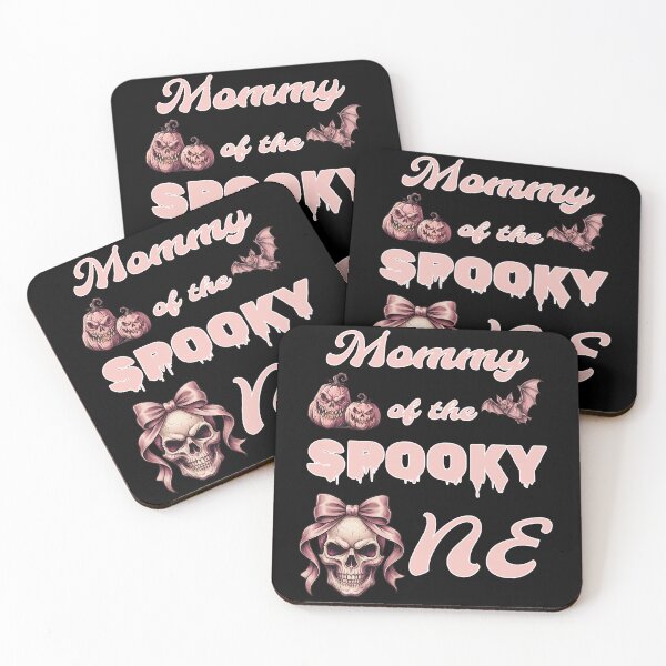 Item preview, Pinkoween Mommy of the Spooky One Pink Skull Bow designed and sold by MythicCotton.