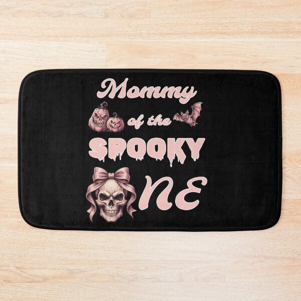 Item preview, Pinkoween Mommy of the Spooky One Pink Skull Bow designed and sold by MythicCotton.
