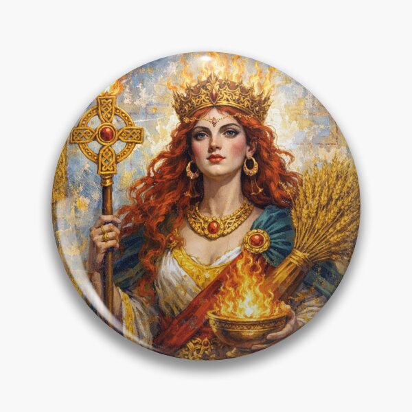 Item preview, Brigid – Goddess of Inspiration Painting designed and sold by GalleryKauffeld.